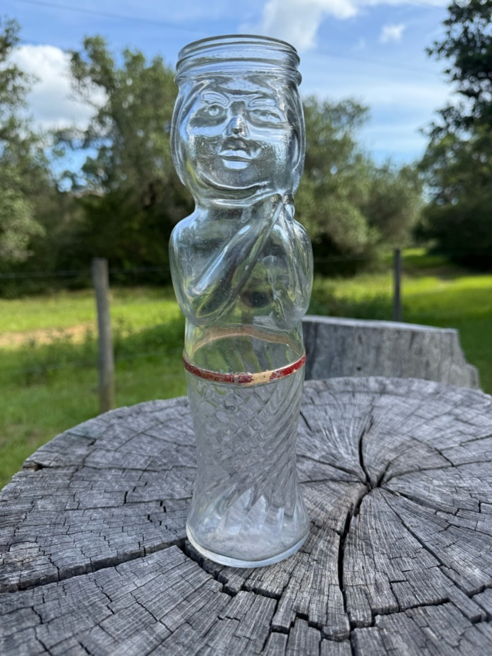 1931 Brandle & Smith Glass Candy Container
